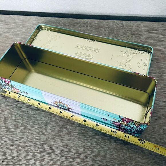 Decorative Boho Print Tin Lidded Trinket Storage Container - Picture 3 of 4